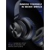 On-Ear Headphones with Microphone, Universal Foldable Wired Headphones for Adults Children Boys Girls Kids, Lightweight Portable Stereo Headphones with 1.5M Tangle-Free Cord for School Home Travel
