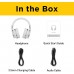 Reverbix E7 Noise Canceling Headphones Overhead Bluetooth Headphones with Mic for Phone-Call, Comfortable Wireless Headphones &amp; Light Weight, Deep Bass, 35-Hour Battery Life, White