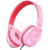 On-Ear Headphones with Microphone, Universal Foldable Wired Headphones for Adults Children Boys Girls Kids, Lightweight Portable Stereo Headphones with 1.5M Tangle-Free Cord for School Home Travel