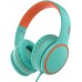 RORSOU R10 On-Ear Headphones with Microphone, Lightweight Folding Stereo Bass Headphones with 1.5M No-Tangle Cord, Portable Wired Headphones for Smartphone Tablet Computer MP3 / 4 (Black)