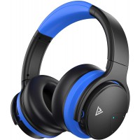 PurelySound E7 Active Noise Cancelling Headphones, Wireless Over Ear Bluetooth Headphones, 20H Playtime, Rich Deep Bass, Comfortable - Black
