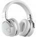 Reverbix E7 Noise Canceling Headphones Overhead Bluetooth Headphones with Mic for Phone-Call, Comfortable Wireless Headphones &amp; Light Weight, Deep Bass, 35-Hour Battery Life, White