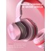 On-Ear Headphones with Microphone, Universal Foldable Wired Headphones for Adults Children Boys Girls Kids, Lightweight Portable Stereo Headphones with 1.5M Tangle-Free Cord for School Home Travel