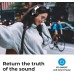 Reverbix E7 Noise Canceling Headphones Overhead Bluetooth Headphones with Mic for Phone-Call, Comfortable Wireless Headphones &amp; Light Weight, Deep Bass, 35-Hour Battery Life, White