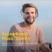 Reverbix E7 Noise Canceling Headphones Overhead Bluetooth Headphones with Mic for Phone-Call, Comfortable Wireless Headphones &amp; Light Weight, Deep Bass, 35-Hour Battery Life, White