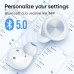 DIZO GoPods D Bluetooth Earbuds Wireless Headphones, Clear Calls, Environmental Noise Cancellation, Deep Bass Boost, Waterproof Stereo TWS Earphones, Touch Control, Low Latency, Sports Headsets Black