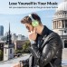 Silensys E7 PRO Active Noise Cancelling Headphones Bluetooth Headphones with Microphone Deep Bass Wireless Headphones Over Ear, Comfortable Fit, 30H Playtime for TV/Computer/Cellphone, Black