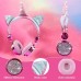 Kids Headphones, Unicorn Bluetooth/Wired Headphones with Microphone Adjustable Headband,85dB Volume Limited HD Sound Headphones for School, Birthday, Xmas, Unicorn Gift (Diamond Blue)